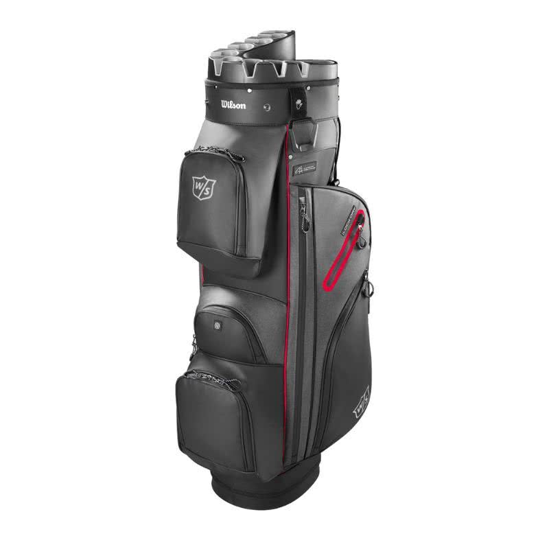 Wilson Staff I LOCK DRY Cart Bag Black Red