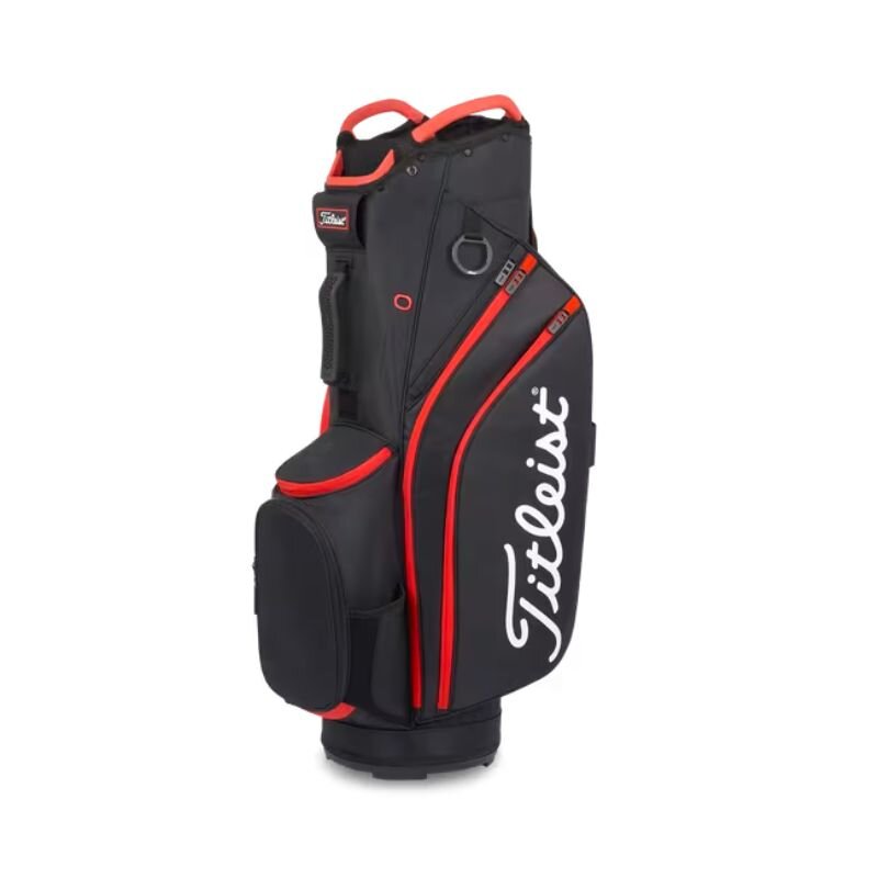 Titleist Cart 14 Bag Black Black Red